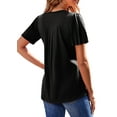 thumbnail image 6 of Fantaslook Blouses for Women Dressy Casual V Neck Pleated Tunic Tops Summer Short Sleeve Boho Shirts, 6 of 9