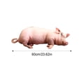 thumbnail image 3 of 24Inch Realistic Pig Plush Doll Cute Stuffed Throw Pillow Soft and Comforting Sleep Companion for Home Desktop Decoration Ideal Gift (1PC), 3 of 15