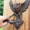 thumbnail image 4 of 2X Hibou Mystique Heurtoir de Porte, Poignée de Porte Antique Poignée de Porte de Cour, 4 of 6