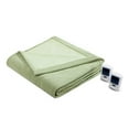 thumbnail image 1 of Beautyrest Electric Micro Fleece Heated Blanket, Queen, Sage, 1 of 2
