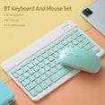thumbnail image 3 of SK-030 10-inch Bluetooth Keyboard and Mouse Set (78-key Mini Keyboard, 2.4G GHz, 3-Level DPI Adjustable Bluetooth Mouse, Suitable for Android/iOS/Windows) (Yellow), 3 of 8
