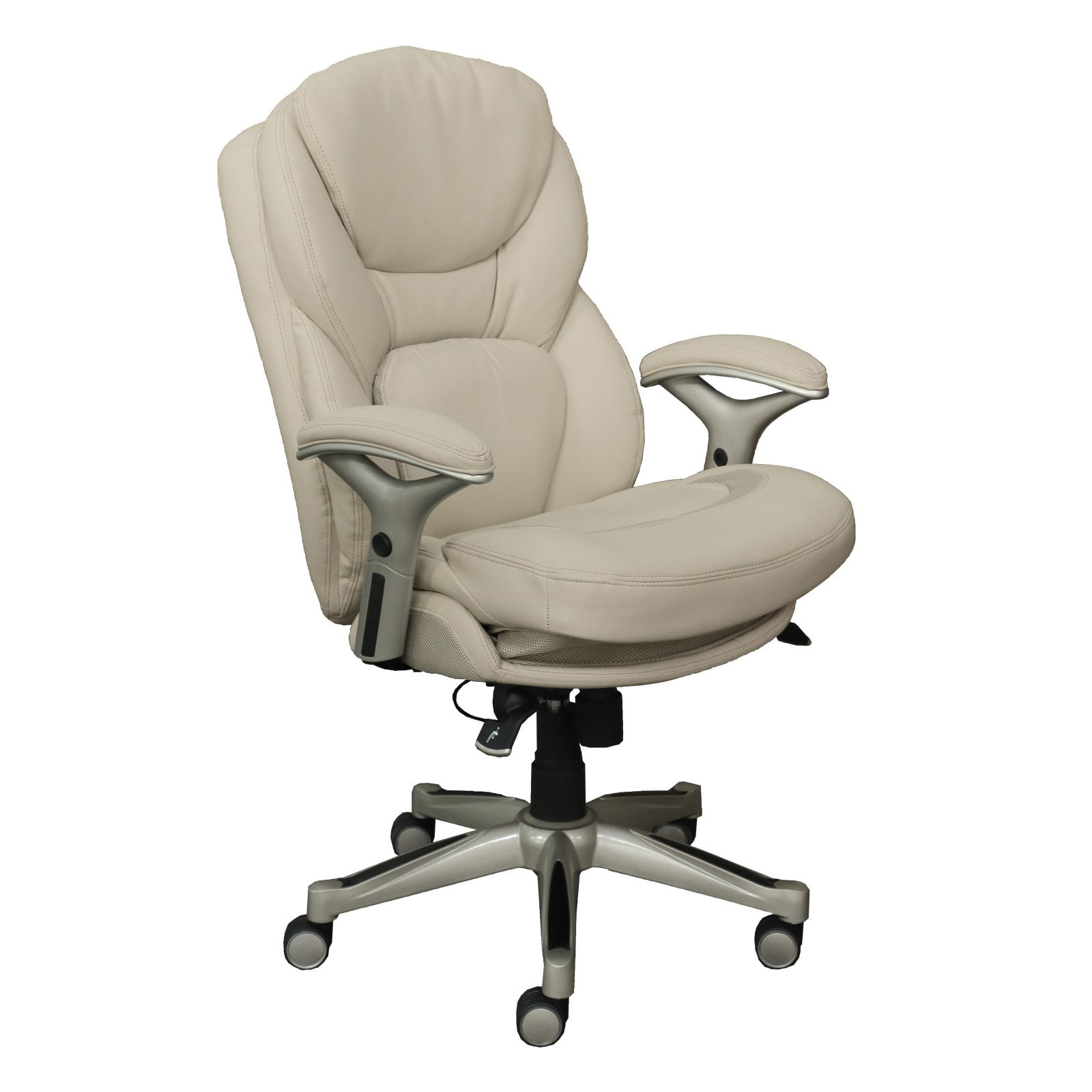 Serta Works Executive Leather Office Chair with Back in Motion