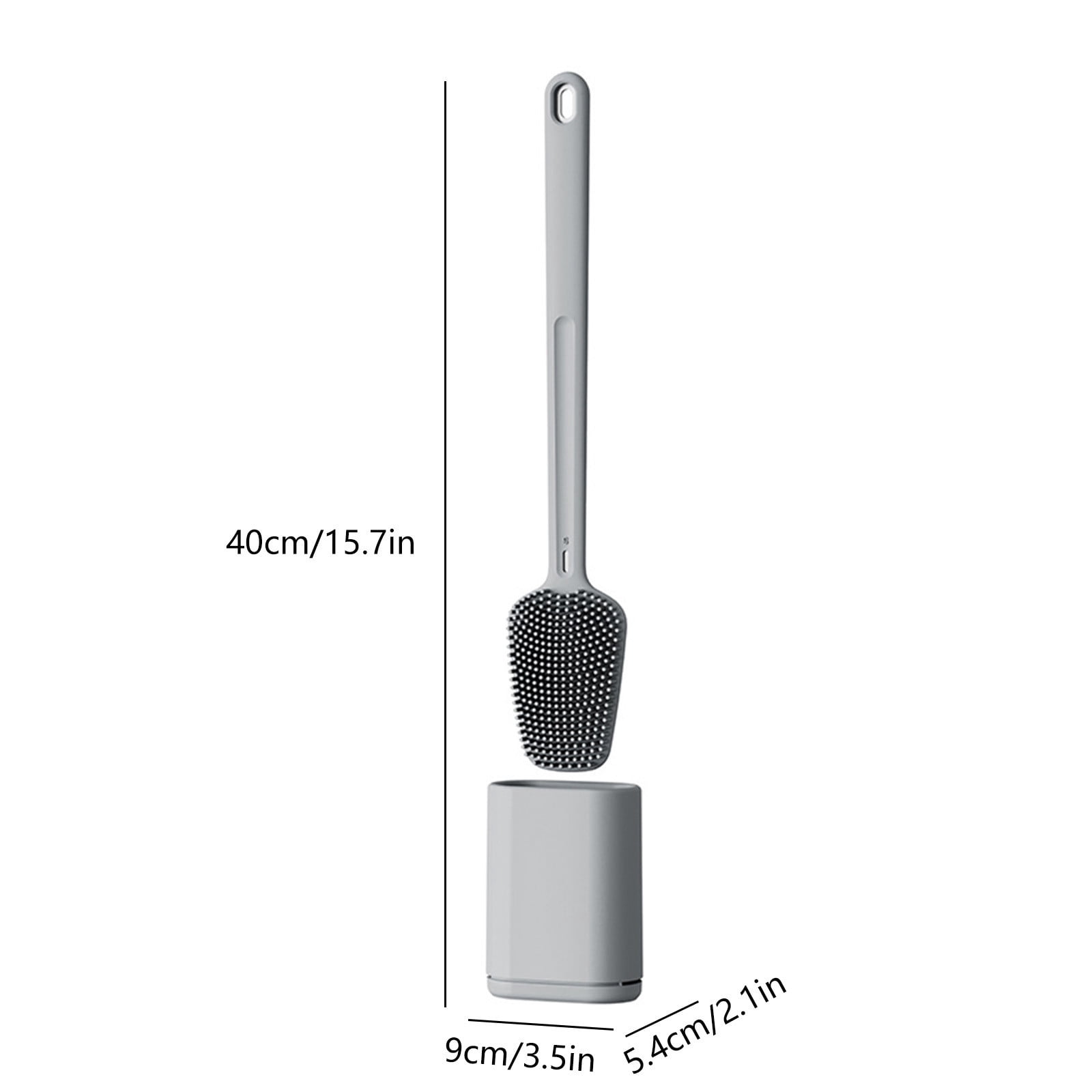 Toilet Brush and Holder Set with Drip Tray | Toilet Bowl Brush & Toilet Bowl Cleaner Brush Combo | Bathroom Cleaning Organizer | Strong Bristles | Easy Maintenance | Xuniizn