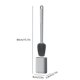 thumbnail image 3 of Toilet Brush Detachable Long Handle With Base Soft Rubber No Dead Corners Toilet Cleaning Brush Tool, 3 of 5