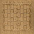 thumbnail image 1 of Ahgly Company Indoor Square Oriental Brown Industrial Area Rugs, 5' Square, 1 of 4