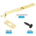thumbnail image 3 of Uxcell Flush Bolt 8" x 0.71", Stainless Steel French Door Lock for Wood Composite Double Door, Gold Tone 2 Pcs, 3 of 6