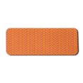 thumbnail image 1 of Abstract Computer Mouse Pad, Composition of Geometric Cut Stripes Summer Time Warm Colors Pattern, Rectangle Non-Slip Rubber Mousepad Large, 31" x 12", Mustard Vermilion Coral, by Ambesonne, 1 of 2