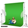 thumbnail image 4 of LS Photography 6 x 9 ft. Green Muslin Backdrop with Ring Metal Holding Clips for Photo Video Studio, WMT1012, 4 of 6