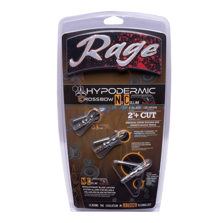 洋楽 Baldheaded Criminals - You Get Banged On Rage Hypodermic Crossbow NC, 3-Pack (100 Grain) - Archery