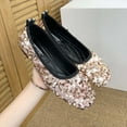 thumbnail image 2 of Kukoosong Womens Comfort Flats Womens Fashion Pointed Toe Shoes Sequin Decoration Casual Comfortable Flat Casual Shoes for Women Pink 35, 2 of 3