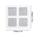 thumbnail image 3 of Disposable Hair Catcher Sticker | 4x4 Inch Shower Drain Cover | Mesh Floor Protector for Bathroom & Kitchen | 10-Pack Adhesive Drain Screens, 3 of 7