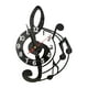 thumbnail image 2 of Reloj de pared Música silenciosa Diseño temático Decoración de relojes decorativos para niños Decoración del hogar Decoración del hogar para amantes Negro, 2 of 8