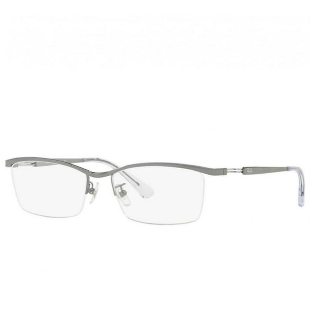 Ray-Ban RB8746D-1000 Gunmetal Rectangular Men's Titanium Eyeglasses -  