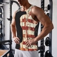 thumbnail image 5 of Salouo Wood Grain Bald Eagle for Men's Tank Tops,Sleeveless Muscle Shirts for Men Quick Dry Workout Tank Top Gym Muscle Tee Fitness Bodybuilding Sleeveless T Shirt-XX-Large, 5 of 7