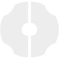 thumbnail image 4 of 26"OD x 6"ID x 9"C x 1"P Percival Architectural Grade PVC Contemporary Ceiling Medallion, Two Piece, 4 of 11