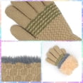 thumbnail image 2 of Winter Gloves for Boys Girls - Kids Warm Knit Thermal Cable Knitted Gloves Wool Fleece Lined Mittens for Cold Weather, 2 of 5