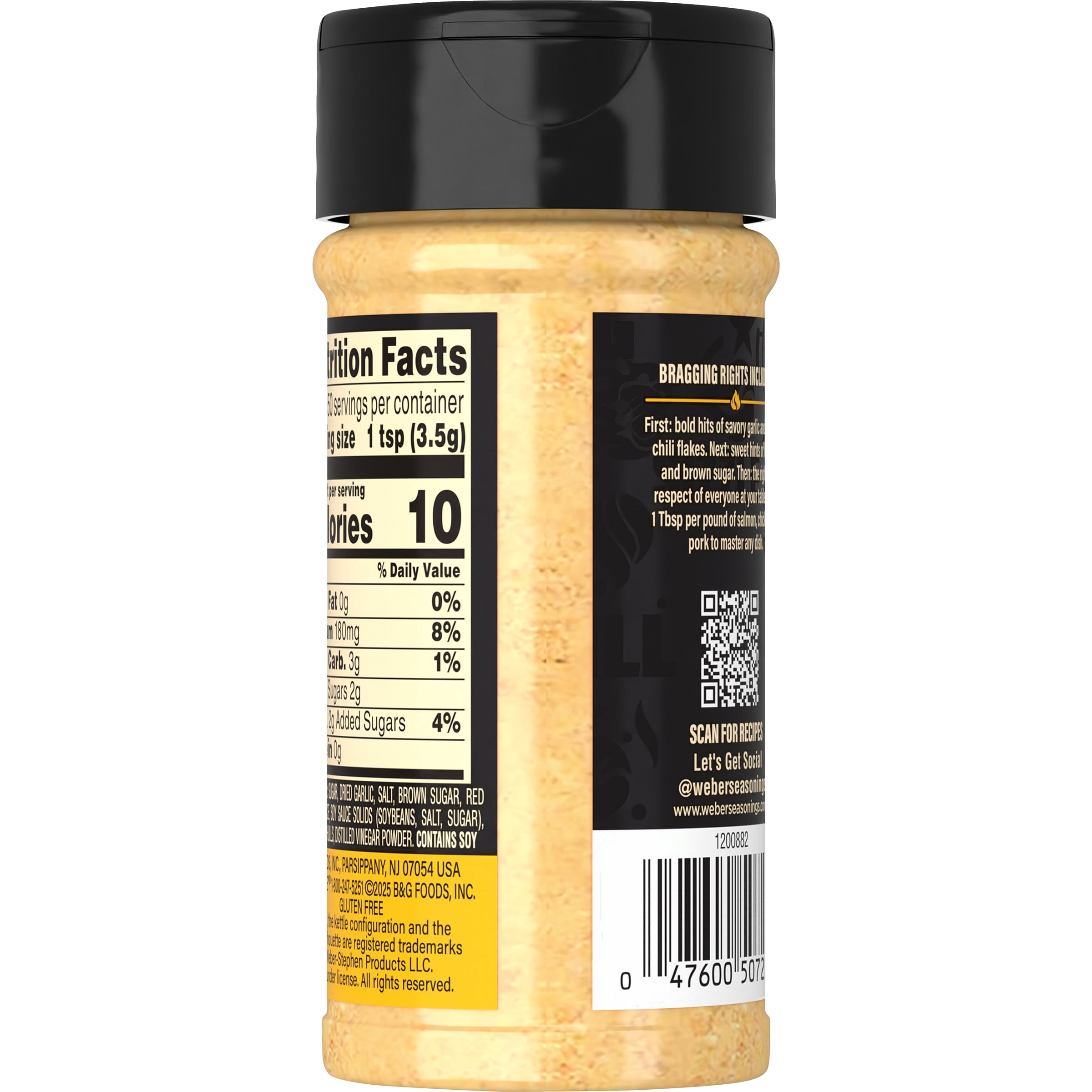 Weber Honey Garlic Seasoning and Rub, 6.25 oz