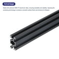 thumbnail image 4 of 2 Pcs 2040 V Slot Aluminum Extrusion 250mm(9.84 Inch) Black European Standard Anodized Linear Rail, 4 of 6