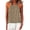 Khaki, variant on Women's Halter Neck Tank Top Button Detail Sleeveless Blouse Casual Loose Fit Cotton Cami Top for Summer Daily Wear (Purple,S)