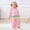 Pink, variant on Eltusu Girls Flannel Bodysuit, Hooded Cute Warm Long Sleeve Winter Romper Pink Size 0-6 Months