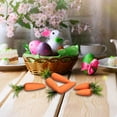 thumbnail image 6 of 12PCS Easter Decorations Foam Carrot Set 2.76 Inch for Home Display, Easter Decor Bunny Carrot Props with Glitter and Classic Styles for Pascua, 6 of 7