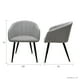 thumbnail image 2 of Set de 2 Sillas para comedor Mundo In Burgos Madera Solida Tapizada Base Metalica Plata, 2 of 8