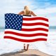 thumbnail image 5 of Adult Beach Towel American Flag Sandproof Microfiber Woman Beach Towels Quick Dry Lightweight Travel Towels 27x55inch, 5 of 6
