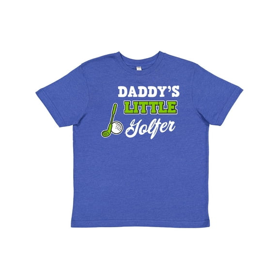 Inktastic Daddys Little Golfer with Golf Club and Ball Youth T-Shirt