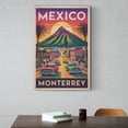 thumbnail image 6 of Monterrey Vintage City Travel Poster with Mountains, People, And Vintage-style Design Print Poster, 6 of 8