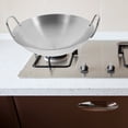 thumbnail image 3 of Miangastore Kitchen Frying Pan Stainless Steel Pan Cooking Pan with Handle Frying Pan, 3 of 9