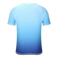 thumbnail image 4 of Mens Quick-Dry T-Shirts M-5X Big & Tall Plus Size Moisture-Wicking Athletic Tee Shirts Short Sleeve Crewneck Stretchy Gradient Workout Tops, 4 of 7