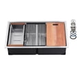 thumbnail image 2 of dokea 33” Kitchen Sink – Undermount Double Bowl Stainless Steel Bar Sink, 2 of 9