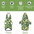 thumbnail image 6 of Honeii Football Doodle Print Small Dog Hoodies Pet Hooded Sweatshirts Fall Winter Puppy Cat Sweaters Warm Clothes for Small Dogs Outfits Costume-Small, 6 of 7