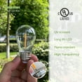 thumbnail image 5 of S14 LED 1 Watt (11 Watt Equivalent), String Light Bulb Replacement, Warm White (2200K) E26/Medium (Standard) Base (Set Of 24), 5 of 6