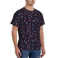 thumbnail image 2 of Bixox Men's Mushrooms3 Printed Short Sleeve Skinny Athletic T-Shirt, 2 of 6