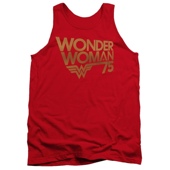 Wonder Woman - Wonder Woman 75Th Anniversary Gold Logo - Tank Top - Large