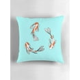 thumbnail image 6 of Ryan; Japanese Koi Fish Throw Pillow – Elegant Watercolor Fish Design 45x45cm Cushion Cover for Zen, Spa or Garden Decor, 6 of 7