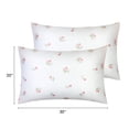 thumbnail image 4 of Unique Bargains 2 Pack Pillowcase Breathable Soft Floral Pillow Cases Gift Pink, 4 of 7