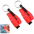thumbnail image 1 of in 1 Car Safety Keychain, Window Breaker and Seat Belt Cutter, Modern Unisex Adult-Window, Red, 1 of 5