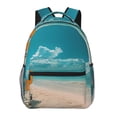 thumbnail image 1 of Balery Shopping Cart On Tropical Beach Mochila Escolar Impresa, Mochila Ligera para Viajes Casual, Mochila Duradera y Cómoda Multifuncional, Mochila para Laptop-One Size, 1 of 5