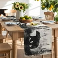 thumbnail image 2 of Table Runner Retro Bear Forest Table Decoration for Kitchen Dinning Oil Painting Beige Table Decoration for Indoor Outdoor Party Wedding Decor 13x90inch, 2 of 7
