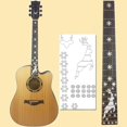 thumbnail image 2 of kusrkot Guitare Manche Autocollants Étiquette Autocollant Pièces d'Instrument de Musique, 2 of 9