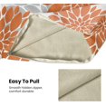 thumbnail image 5 of Orange Pillow Covers 18x18 Inch 2 Pcs,Fall Colored Geometric Dahlia Decorative Throw Pillows,Summer Rust Gray Flower Outdoor Decor Pillowcase Linen Square Cushion Cover Gift for Porch Patio Couch, 5 of 6