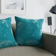 thumbnail image 2 of Furniture of America Paloma Fabric 20-Inch Throw Pillow in Teal Blue (Set of 2), 2 of 4