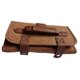 thumbnail image 4 of Bolsa organizadora de herramientas de peluquería de gran capacidad, de cuero sintético PU impermeable. Marrón, 4 of 9