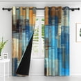 thumbnail image 2 of Lfeey Rustic Wooden Blackout Curtains, Vintage Wood Panel Texture, Bedroom Living Room Curtains, 42"x108", 2 Panels, 2 of 6