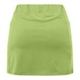 thumbnail image 5 of LEBONYARD Plus Size Shorts for Women,Women's New Color Mid-waist Skirt Pants Sports Shorts Bottoming Skirt Pants Mint Green XXL, 5 of 6