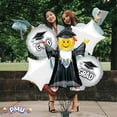 thumbnail image 5 of PMU Graduation Jumping Smiley Grad Balloon Bouquet | Jumping Grad Mylar Balloons | Jump for Joy Graduation Smiley Grad Balloon | Grad Foil Balloons | Silver (5/Pkg) Pkg/1, 5 of 8