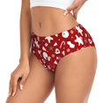 thumbnail image 2 of Balery Red Christmas Cheer. Ropa Interior de Algodón para Mujer con Dibujo – Braguitas Cómodas y Elásticas, Estilo Clásico-X-Small, 2 of 6