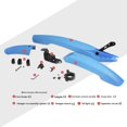 thumbnail image 3 of MTB Mudguard Bicycle Mudguard Full Mud Guard 26 Inch Longer Rain Guard with General Accessories, 3 of 6